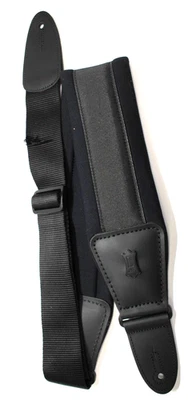 DEFECTO. BLEM - Correa de guitarra de neopreno acolchada de 3" Levy's - negra #R5357 Foto 1 de 4