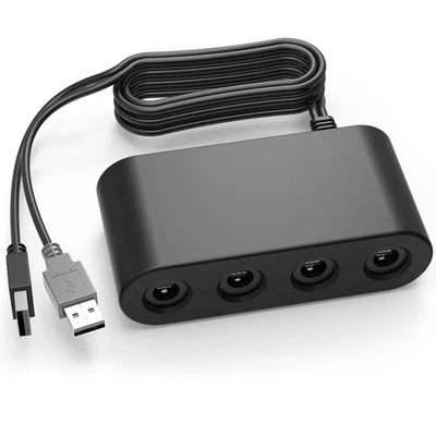Adattatore Per Controller Gamecube Per Wii U Pc Usb Switch 4 Porte_ - Immagine 1 di 4