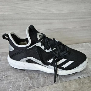 Botines de béisbol Adidas Icon 6 rebotes de metal TPU negros blancos para hombre talla 7,5 nuevos - Imagen 1 de 15