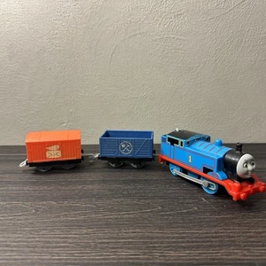Thomas The Train TrackMaster Motorizado 2013 Azul Minería Naranja Coches de Correo - Imagen 1 de 13