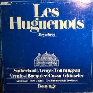MEYERBEER-LES HUGUENOTS-SUTHERLAND-ORIGINAL LONDON 4-LP BOX SET-USED-ENGLAND - Imagen 1 de 5