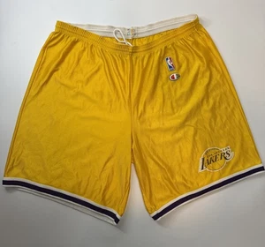 Vintage Los Angeles Lakers Champion Basketball Shorts Herren Größe Large Gold - Bild 1 von 7