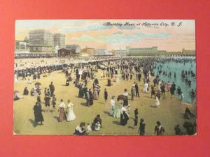 Postkartenkunst - "Badestunde" - Atlantic City, N.J. - gestempelt 1909 - Bild 1 von 5