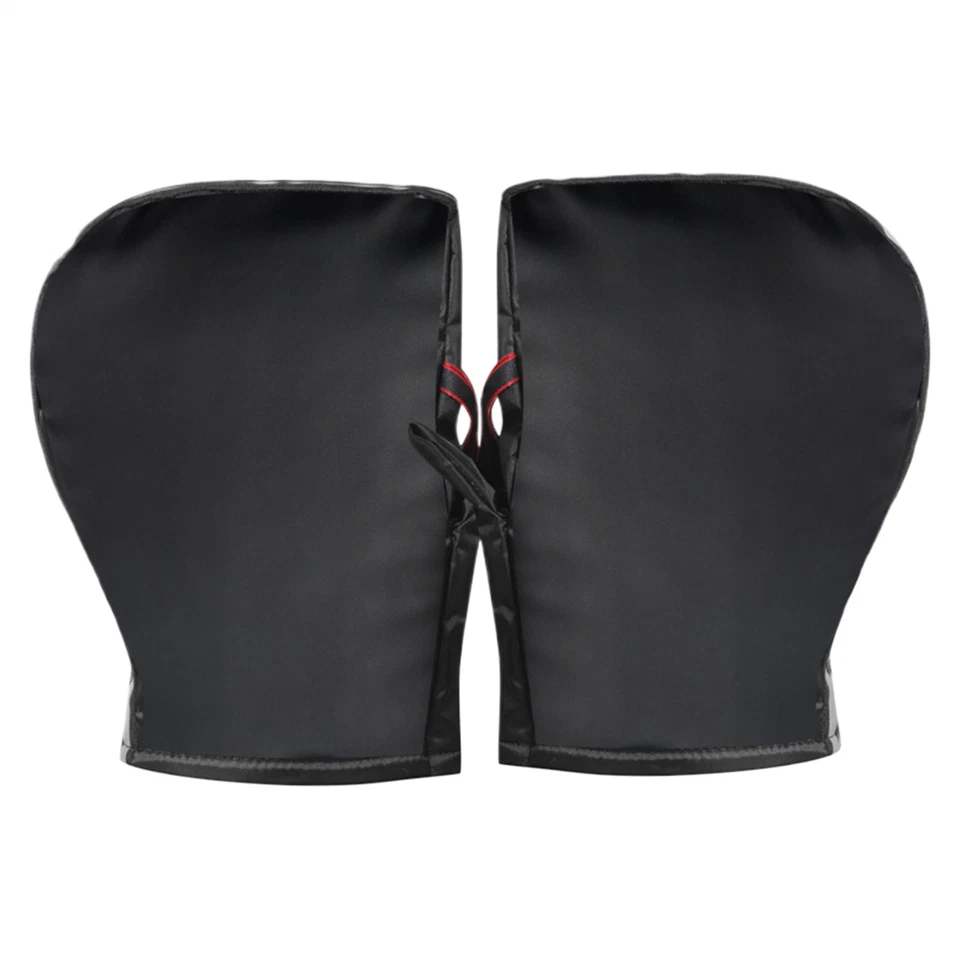 Winter Cycling Gloves MOTORCYCLE Motorbike Handlebar Warm Mittens Mitts Black - Image 1 of 4