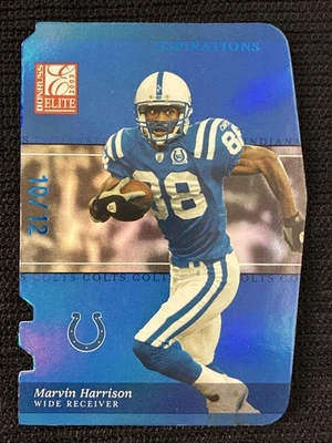 Tarjeta troquelada Marvin Harrison 2003 Donruss Elite ASPIRATIONS #23/12 Foto 1 de 2