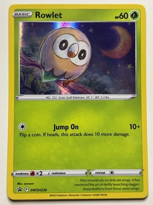SWSH: Sword & Shield Promo Cards #SWSH220 Rowlet - Image 1 of 4