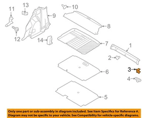 FORD OEM 15-22 EcoSport Interior Trim-Rear Panel Trim Retainer W720101S300 - Picture 1 of 2