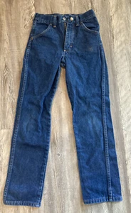 Rustler Denim Jeans Child Blue Size 12 SLIM Snap Closure and Zipper Pockets - Picture 1 of 6