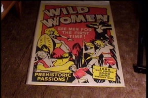 WILD WOMEN 1951 ORIGINAL MOVIE POSTER GREAT GRAPHICS  - Picture 1 of 1