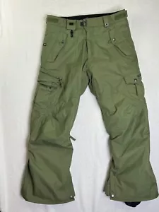 686 ski Pants Mens Medium-36 cargo removable Liner Snowboard Forest Green - Picture 1 of 14