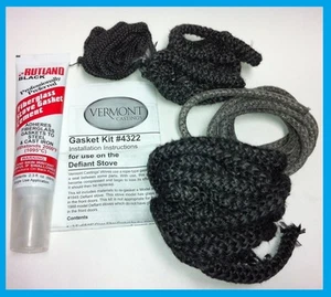Kit de juntas para estufa de madera VERMONT CASTINGS DEFIANT #4322 ¡ENVÍO GRATUITO EN EE. UU.! - Imagen 1 de 1