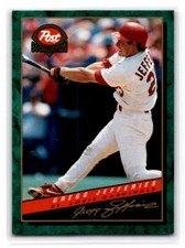 1994 Post Cereal Gregg Jefferies St. Louis Cardinals #28