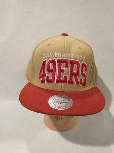 Cappello Berretto Snapback Vintage Collezione Mitchell & Mess NFL San Francisco 49ers Regolabile - Foto 1 di 9