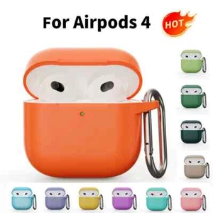 For Apple Airpods 4 Generation 2024 Case Silicone Protector Cover Air Pods Skin - Picture 1 of 26