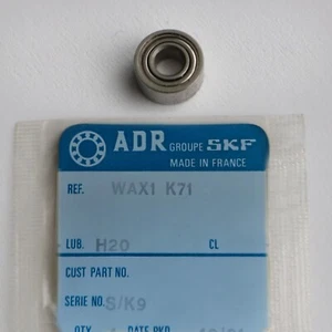 Rodamiento rígido de bolas ADR SKF WAX1 K71 H20 serie 3x1x1mm. S/K9 NUEVO - Imagen 1 de 1