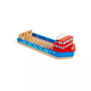 Bigjigs Rail Wooden Train Ferry with Folding Access Ramp, Train Set Accessories - Picture 1 of 3