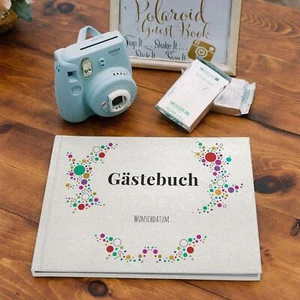Gästebuch Hochzeit Hochzeits Personalisiert mit Namen und Datum Hochzeitsbuch - Bild 1 von 10