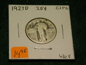 Cuarto D Standing Liberty 1927 - Imagen 1 de 2