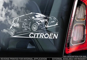 Citroen C2 WRC - Pegatina Ventana Coche - Sebastien Loeb World Rally Team DS3 - V02 - Imagen 1 de 1