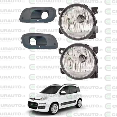KIT FANALI FENDINEBBIA CON GRIGLIE PERFIAT PANDA 312 DAL 2012 IN POI - Immagine 1 di 4