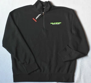 Polo Sport Ralph Lauren Black Half-Zip Pullover Fleece Sweater XXL 2XL NWT - Picture 1 of 3