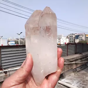 625g Brillante LEMURIAN Healer Cristallo Quarzo RECORD CUSTODE Abbagliante B101 - Foto 1 di 14