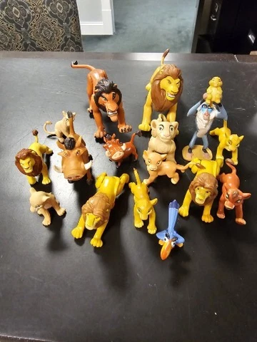 Lot of Disney THE LION KING Figures Fighting Action Posable Mix - 16 figures Cover