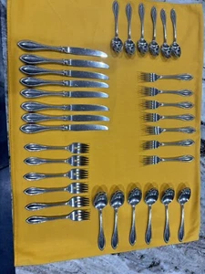 Vintage ONEIDA Arbor-American Harmony Stainless Steel Flatware Lot 33 Pieces USA - Picture 1 of 14