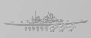 H-39 - Tripla - Marina tedesca - Torretta girevole - Wargaming - Miniatura navale - Foto 1 di 3