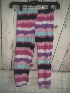 Girls multicolored leggings size 7-8 - Picture 1 of 1