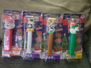 Dispenser PEZ testa cristallo di Natale... Babbo Natale... Gelo... Renne. ..Non aperto - Foto 1 di 5