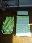GREEN SPIKE ACUPUNCTURE MASSAGE MAT WITH CARRY BAG AND PILLOW
