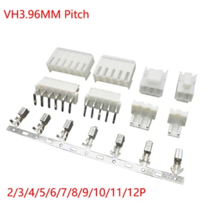 Juegos de conectores de paso VH3,96 mm 2/3/4/5/6/7/8/9-12P cabezal + carcasa + terminal de engarza - Imagen 1 de 6