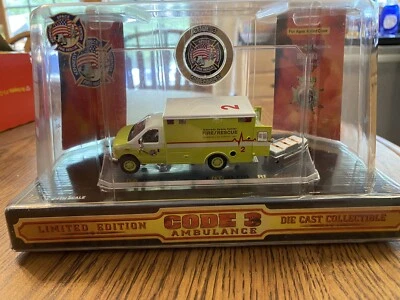 Code 3 Kennedy Space Ctr. Ford E-350 Ambulance 2 12061 -  new in package - Image 1 of 4