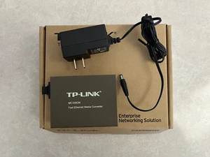 TP-Link MC100CM Fast Ethernet Fiber Optic Media Converter, Multi-Mode SC - Picture 1 of 3