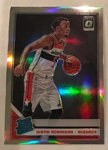 2019-20 Donruss Optic Justin Robinson RC Rated Rookie Holo Silver Refractor SP - Picture 1 of 2