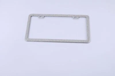 Bling License Plate Frame Mount Glitter Crystal Sparkling Rhinestone  Acrylic - Image 1 of 4