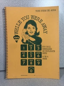 Mensaje TOPS "While You Were Away", formulario duplicado sin carbono No. 4004 - Imagen 1 de 5