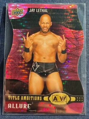 2022 AEW Jay Lethal PINK Title Ambitions /100 ALLURE Trading Card #86526 - Image 1 of 2