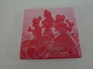 1 CONFEZIONE x TOVAGLIOLI BEVANDE DISNEY PRINCESSES 16ct 2PLY, MADE IN USA - NUOVI - Foto 1 di 1