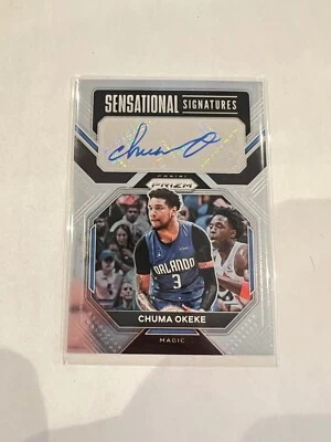 CHUMA OKEKE 2022-23 PANINI PRIZM SENSATIONAL SIGNATURES ROOKIE AUT - Image 1 of 2