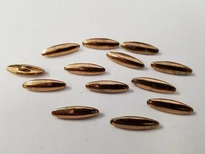 VINTAGE BUTTONS SET OF 12 GOLD METAL TUZ2237 - Picture 1 of 2