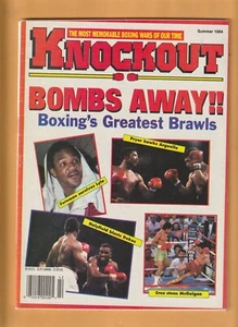 George Foreman Evander Holyfield 1994 revista Aaron Pryor Knockout boxeo B2 - Imagen 1 de 2