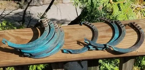 LOT OF  10 COPPER  ANTIQUE  RAIN GUTTER AND DOWNSPOUT HOLDERS SUPPORTS - Picture 1 of 15