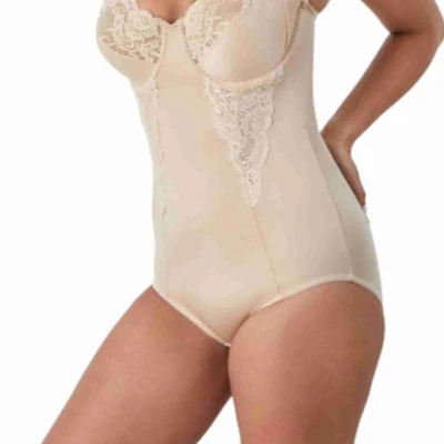 Maidenform FL1456 Womens Ultra Firm Body Shaper W/Built In Underwire Bra Beige - Image 1 of 4