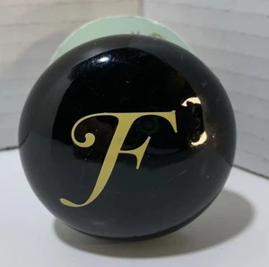 NEU Knopfstopfen Vintage Flaschenstopfen im Türknauf, schwarz, mit der Initiale F - Bild 1 von 5