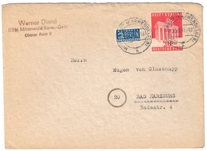 1948 Mittenwald Deutschland Brief nach Bad Harzburg - Bild 1 von 2