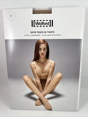 Wolford Satin Touch 20 Tights Shimmering Size S “Sand” - Image 1 of 2