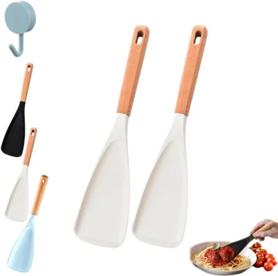 Cuchara de cocina para utensilios de cocina antiadherentes, cuchara espátula multifunción, ideal para bot Foto 1 de 4