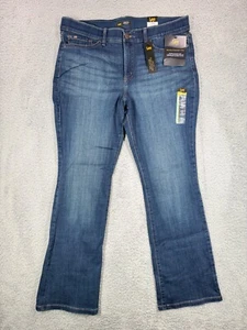 Lee Jeans Damen Flex Motion Mid Rise Boot Cut blau Größe 16 kurz neu mit Etikett - Bild 1 von 10